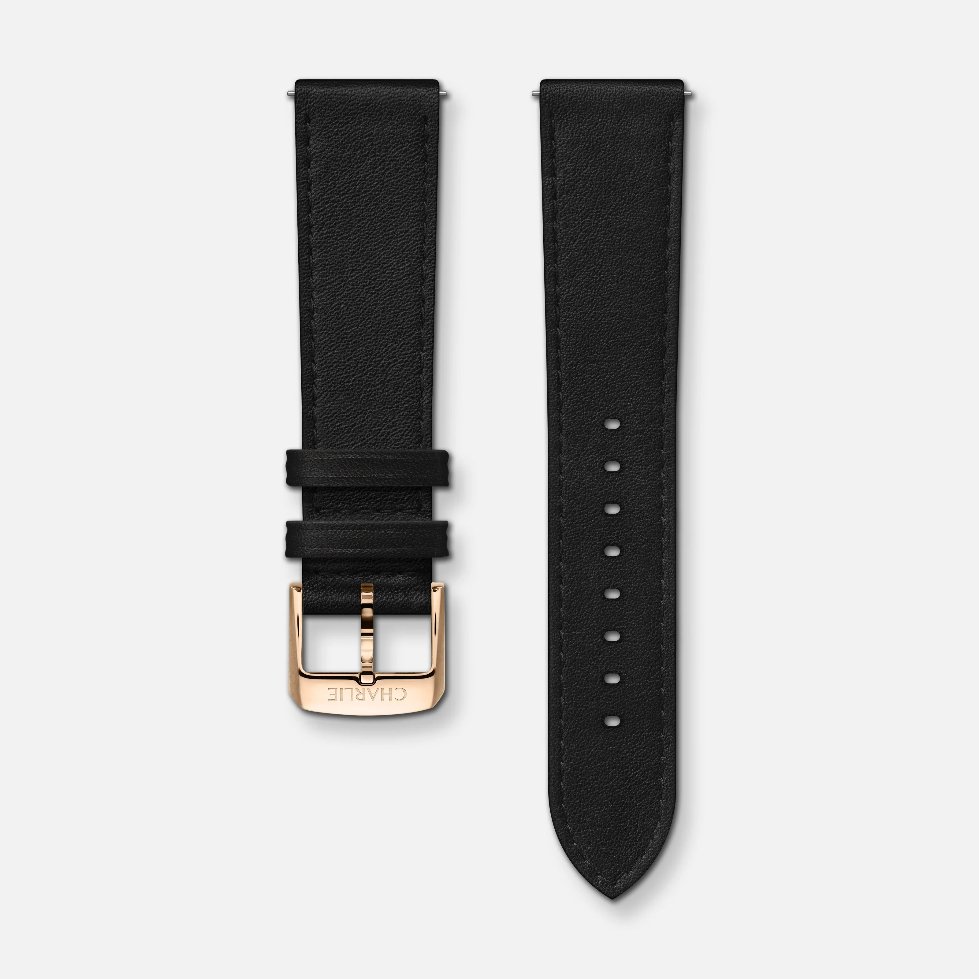 Bracelet cuir noir 20mm - Image 4